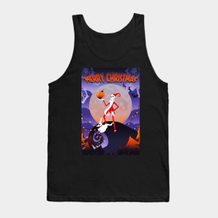 Merry Christmas Fantasy Postcard Greeting card Tank Top